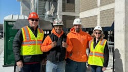 Members of the TPC Plumbing crew on the job site. Members of the TPC Plumbing crew on the job site.