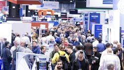 Crowds on the floor of the 2024 AHR Expo. Crowds on the floor of the 2024 AHR Expo.
