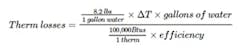 Formula for measuring thermal losses. Formula for measuring thermal losses.
