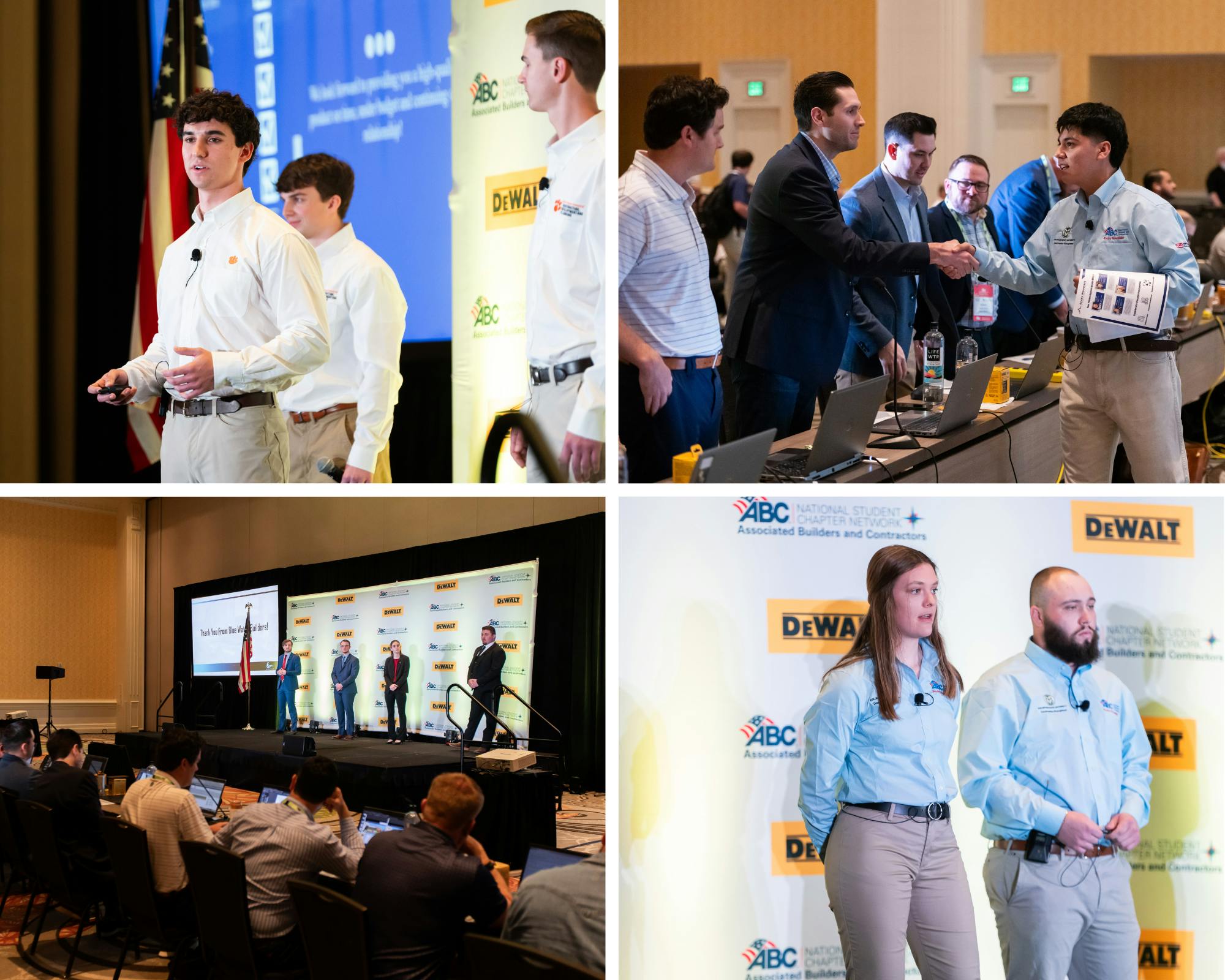 Construction management undergrads competing in the annual Construction Management Competition.