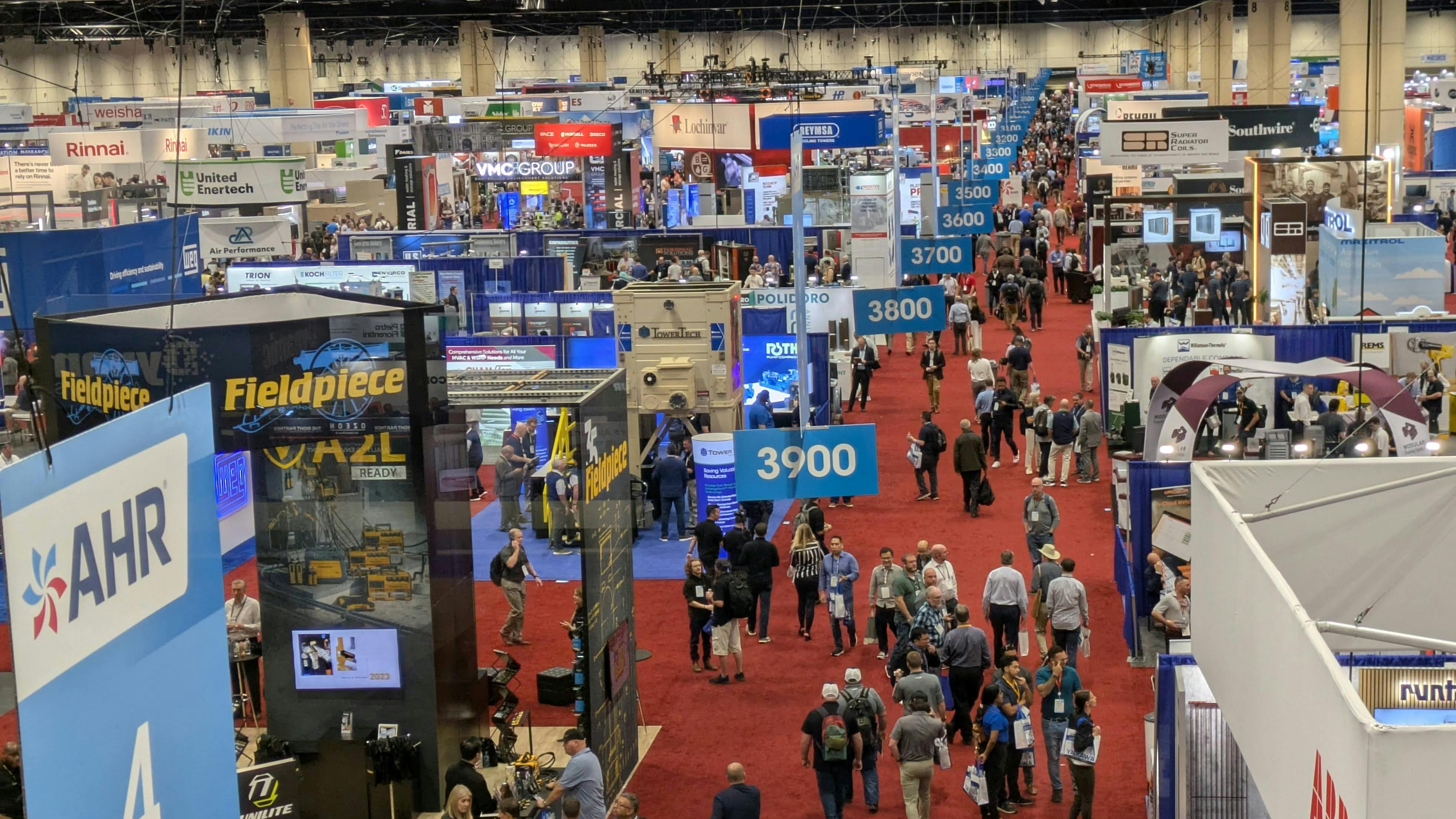 Foot traffic remained strong on the second day of AHR Expo 2025 in Orlando.