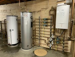 Buffer tank, indirect and boiler. Buffer tank, indirect and boiler.