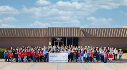 BrassCraft employees outside the Lancaster, TX facility.