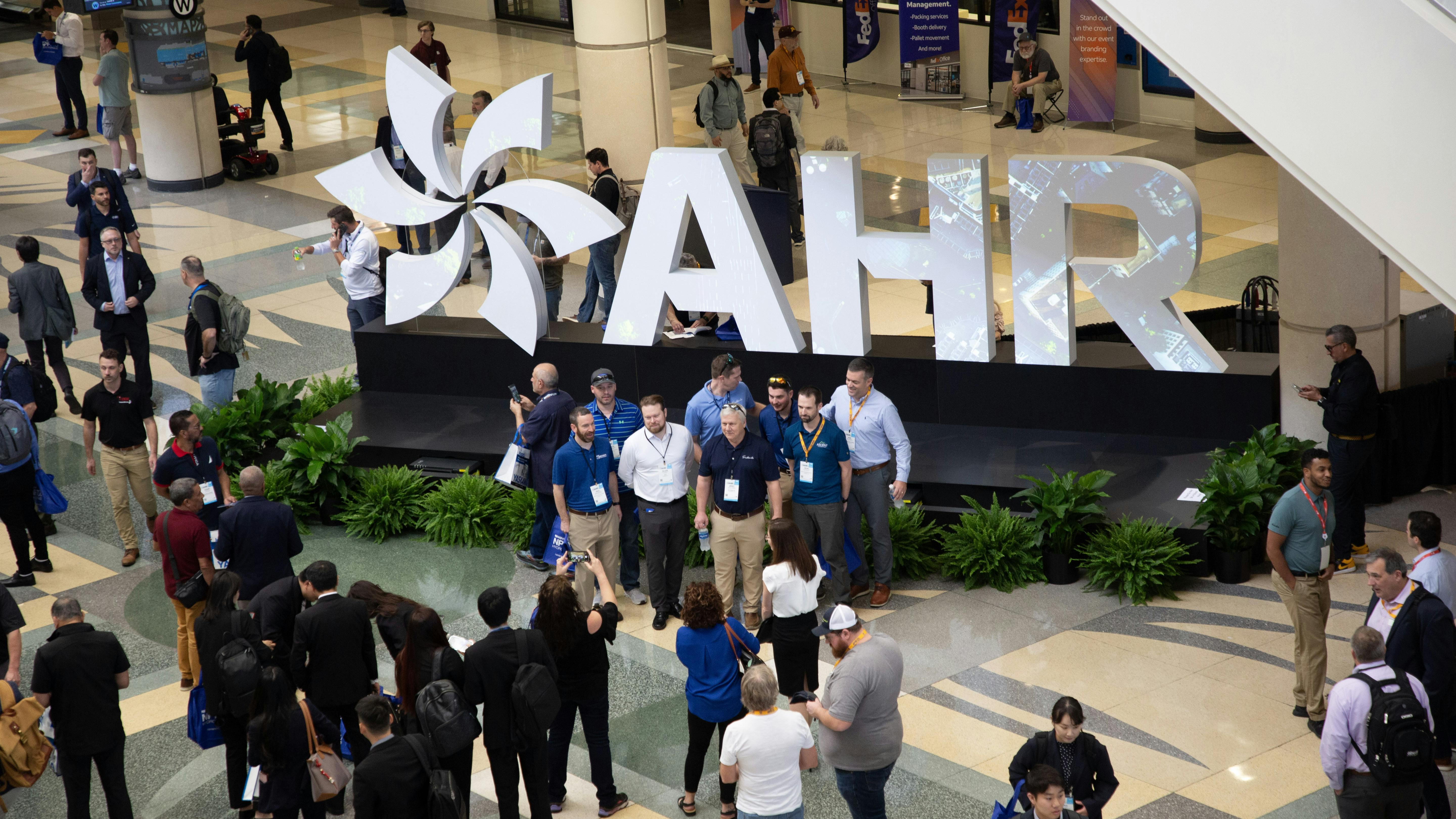 Taking pictures at the 2025 AHR Expo in Orlando, FL.