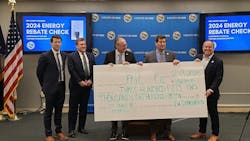 Pictured (L to R) are: Brian Welsch, Vice President, National Fuel Gas Distribution Corp.; Ken Kujawa, Regional Director, National Grid; Mike Haen, Energy Account, Executive, John W. Danforth Company; Erie County Executive Mark C. Poloncarz; and William Geary, Commissioner, Erie County Department of Public Works. Pictured (L to R) are: Brian Welsch, Vice President, National Fuel Gas Distribution Corp.; Ken Kujawa, Regional Director, National Grid; Mike Haen, Energy Account, Executive, John W. Danforth Company; Erie County Executive Mark C. Poloncarz; and William Geary, Commissioner, Erie County Department of Public Works.