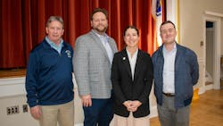 Left to right, Local 537 Business Agent Dan Coady, Braintree Mayor Erin Joyce, Plumbers and Gasfitters Local 12 Business Agent Pat Mulkerrin and Greater Boston Plumbing and Contractors Association Executive Director Andrew DeAngelo. Left to right, Local 537 Business Agent Dan Coady, Braintree Mayor Erin Joyce, Plumbers and Gasfitters Local 12 Business Agent Pat Mulkerrin and Greater Boston Plumbing and Contractors Association Executive Director Andrew DeAngelo.