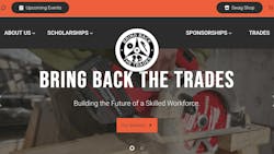 The new Bring Back the Trades website. The new Bring Back the Trades website.