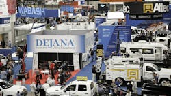 An aerial shot of the exhibit floor at Work Truck Week 2025. An aerial shot of the exhibit floor at Work Truck Week 2025.