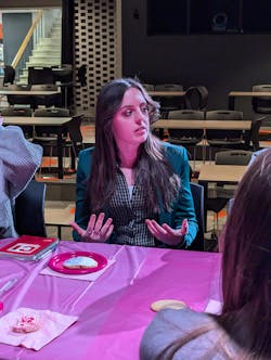 Anna Kinzel, Bradley’s Quality Engineer, speaking at the event. Anna Kinzel, Bradley’s Quality Engineer, speaking at the event.