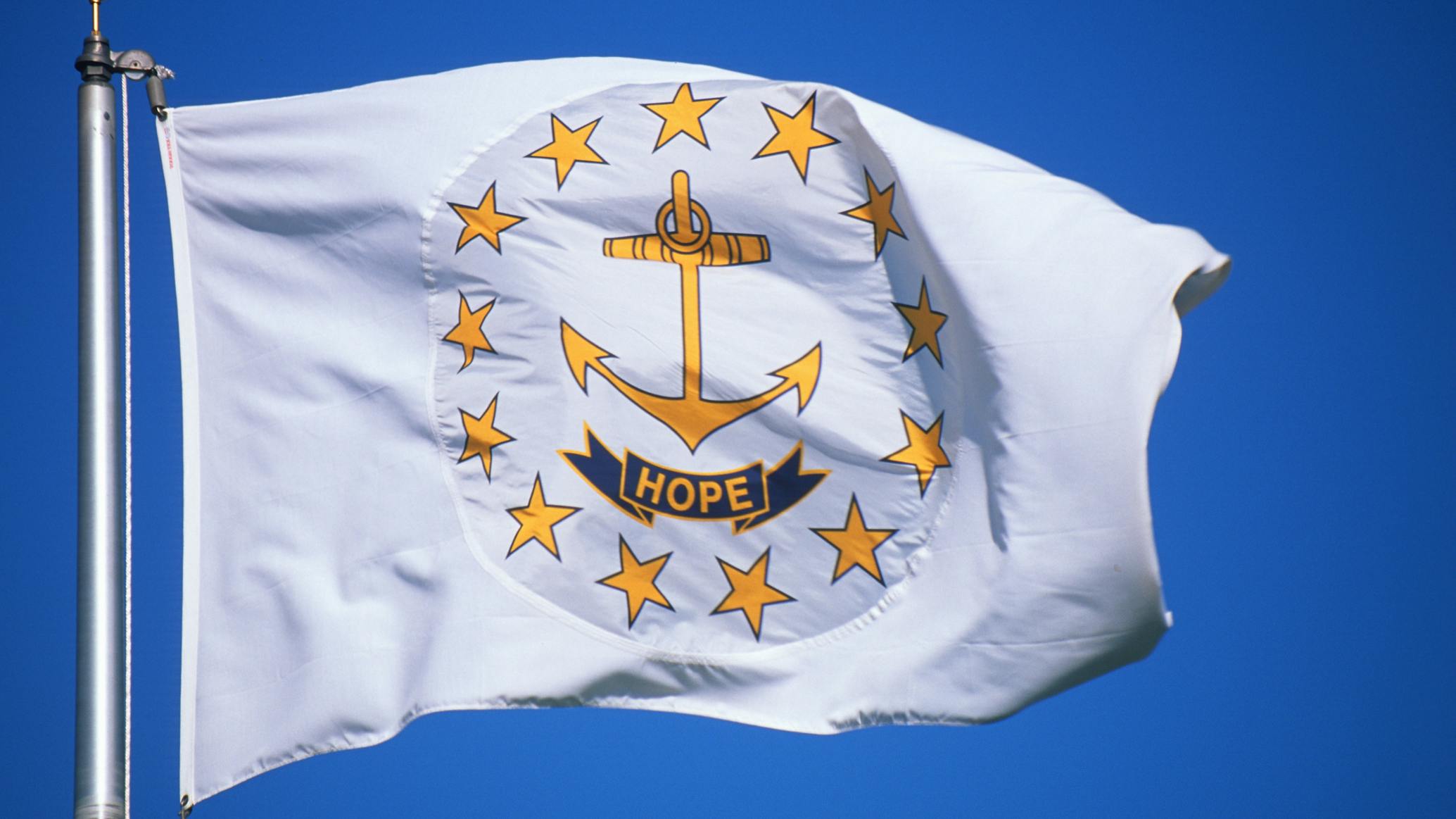 State flag of Rhode Island.