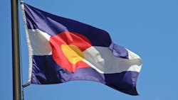 Colorado state flag. Colorado state flag.