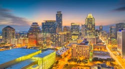 Downtown Austin, TX, at dusk. Downtown Austin, TX, at dusk.