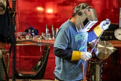 In the Apollo fabrication shop. In the Apollo fabrication shop.