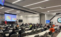 In the Apollo training theater. In the Apollo training theater.