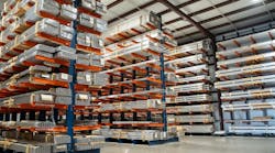 An aluminum extrusion warehouse in Texas. An aluminum extrusion warehouse in Texas.