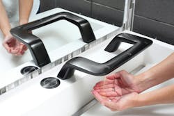 Touchless handwashing station. Touchless handwashing station.