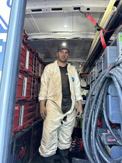 Berns uses his social media platform to demystify plumbing and create a connection with his audience. Berns uses his social media platform to demystify plumbing and create a connection with his audience.