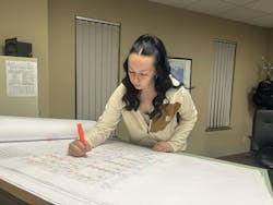 Butler works both in the field and in the office for P.I.P.E., Indianapolis. Butler works both in the field and in the office for P.I.P.E., Indianapolis.