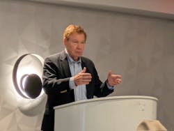 Former Congressman Tom Davis addresses the PHCC members. Former Congressman Tom Davis addresses the PHCC members.