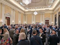 The joint reception held in the caucus room of the Cannon Office Building. The joint reception held in the caucus room of the Cannon Office Building.