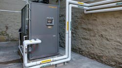 The Laars E-Therm Heat Pump Water Heater installed at 850 Bryant Avenue. The Laars E-Therm Heat Pump Water Heater installed at 850 Bryant Avenue.