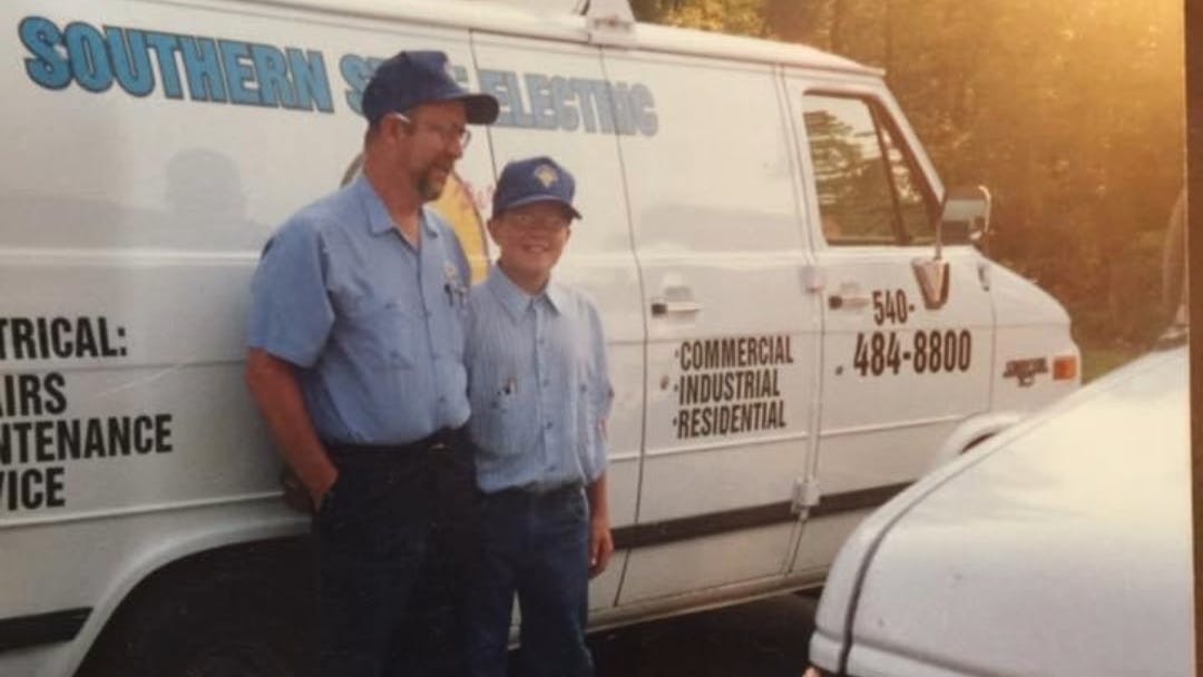 Owner Ted Puzio and son.