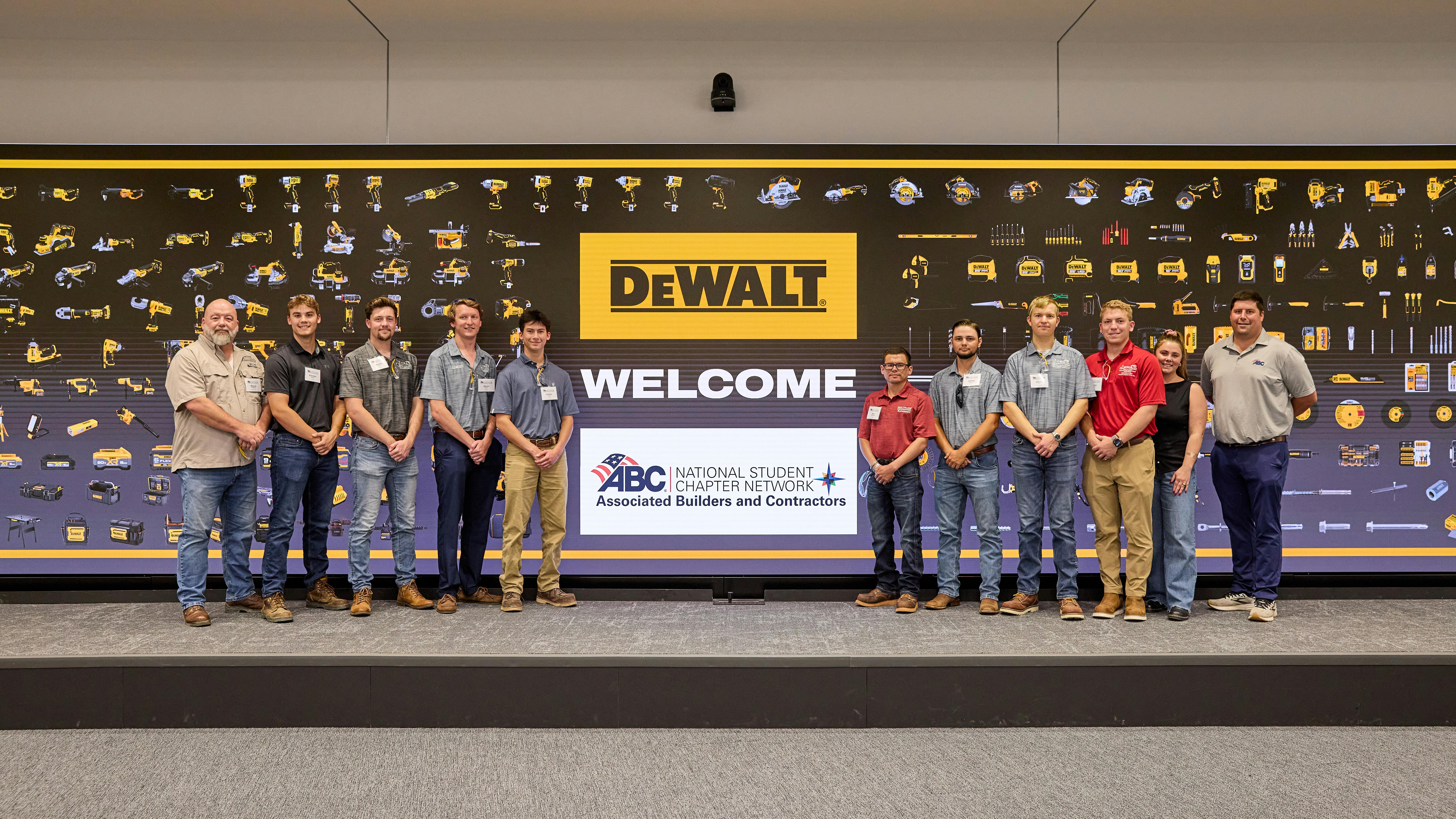 DEWALT played host to the winning students of Associated Builders and Contractor&rsquo;s (ABC) Construction Management Competition,
