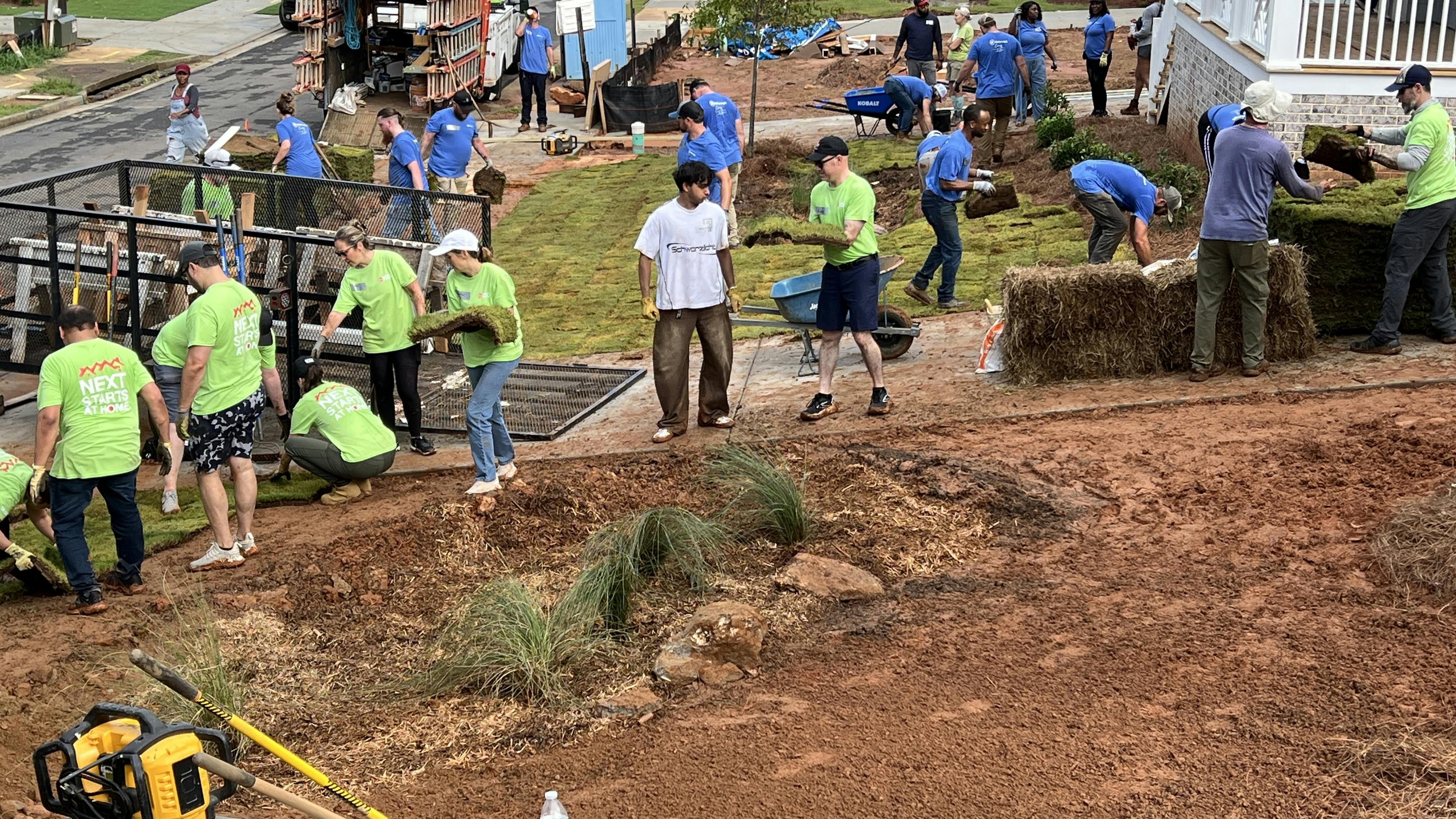 The project was made possible through the Atlanta Habitat for Humanity Builders Blitz Build.