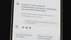FieldMind AI assistant on a mobile device. FieldMind AI assistant on a mobile device.