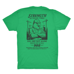 One of the 'Tough Times' T-shirts. One of the 'Tough Times' T-shirts.