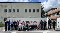 The group visiting the Ariston factories in Fabriano, Italy, The group visiting the Ariston factories in Fabriano, Italy,