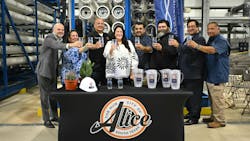 From left to right: SSWG CEO Henry Charrabé, Mayor Cynthia Carrasco, Mayor Pro Tem Robert Molina, Councilmember Sandra Bowen, Councilmember Pete Beltran, Councilmember Mauricio R Garza II, City Manager Michael Esparza, Public Works Director of Utilities Demetrio Duarte. From left to right: SSWG CEO Henry Charrabé, Mayor Cynthia Carrasco, Mayor Pro Tem Robert Molina, Councilmember Sandra Bowen, Councilmember Pete Beltran, Councilmember Mauricio R Garza II, City Manager Michael Esparza, Public Works Director of Utilities Demetrio Duarte.