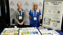 Maddy Sorenson, Project Coordinator (left) and Toni Bower, Donor Engagement Specialist for Explore the Trades. Maddy Sorenson, Project Coordinator (left) and Toni Bower, Donor Engagement Specialist for Explore the Trades.
