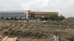 The new 43,800-square-foot chemistry building in progress. The new 43,800-square-foot chemistry building in progress.