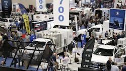 Work Truck Show exhibits cover more than 500,000 square feet and encompass all areas of the commercial vehicle ecosystem. Work Truck Show exhibits cover more than 500,000 square feet and encompass all areas of the commercial vehicle ecosystem.