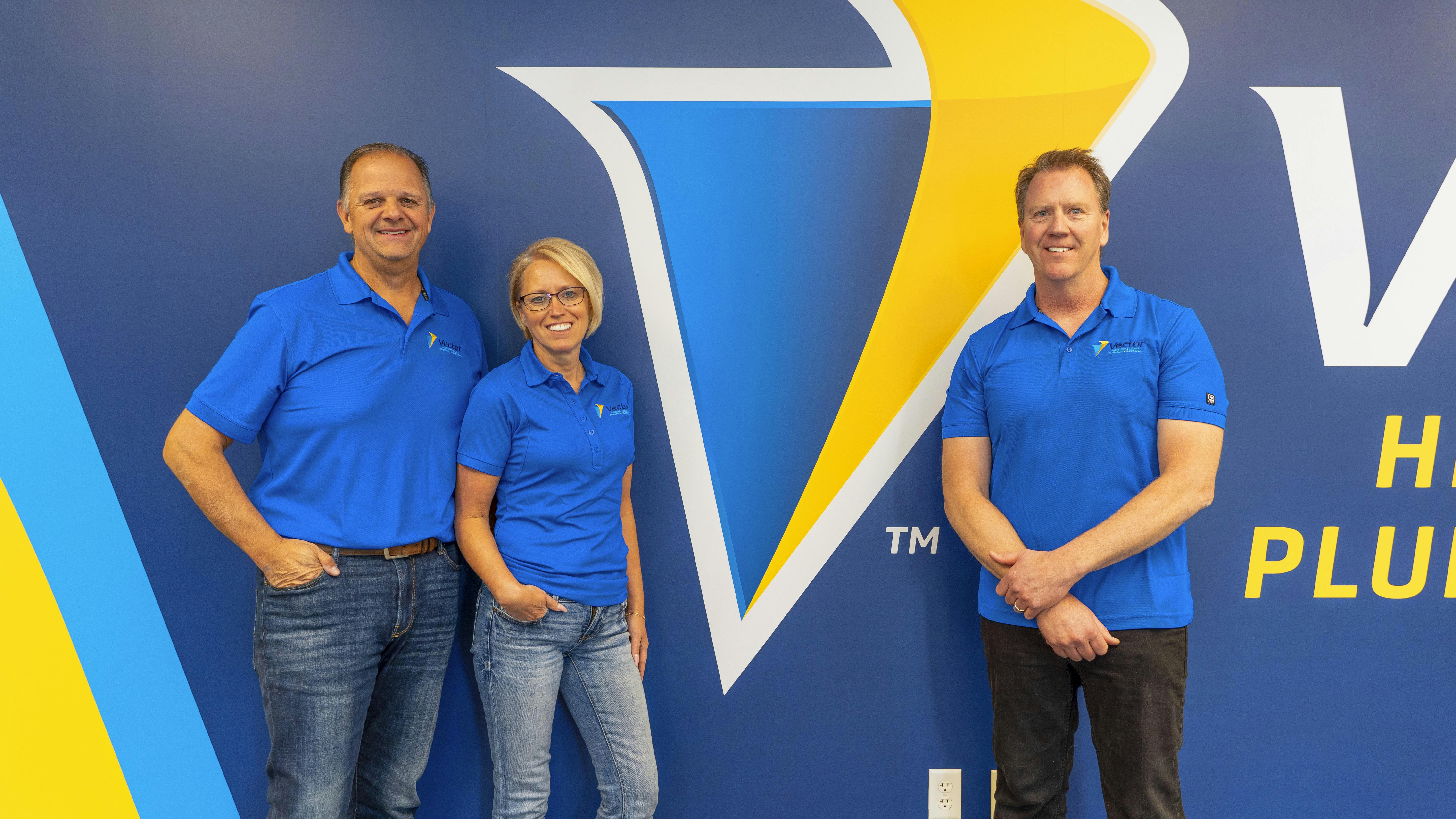 Left to right, Tom and Karen Balko, Mark Goetz.