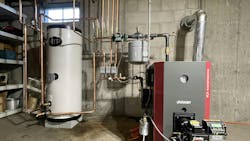 The mechanical room after the replacement. The mechanical room after the replacement.