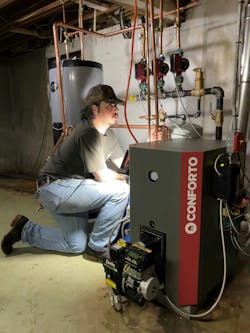 Water heaters often show signs of trouble before leaking, such as water around the tank, inconsistent water temperature or rusty water. Water heaters often show signs of trouble before leaking, such as water around the tank, inconsistent water temperature or rusty water.