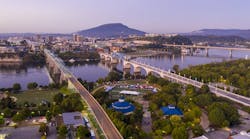 Dawn Light hits Lookout Mountain in Chatanooga Tennessee. Dawn Light hits Lookout Mountain in Chatanooga Tennessee.