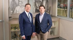 Merit Brass' Alan Lipp (left) and his son, Kevin. Merit Brass' Alan Lipp (left) and his son, Kevin.