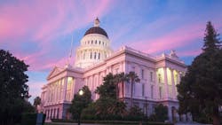 The State Capitol of California in Sacramento. The State Capitol of California in Sacramento.