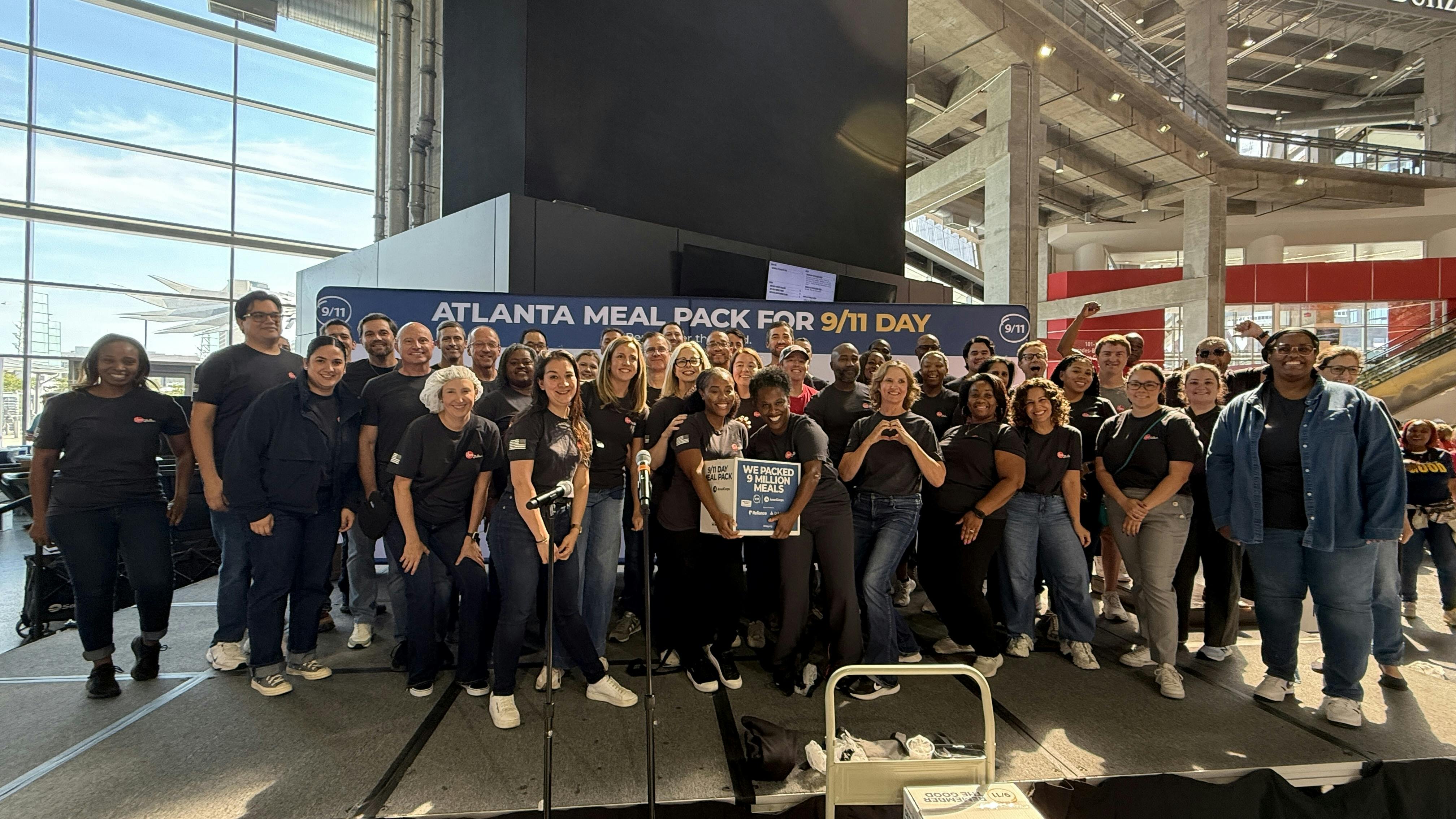 Rheem volunteers at the 9/11 Day Meal Pack.
