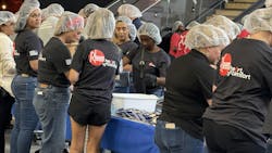 Rheem volunteers. Rheem volunteers.