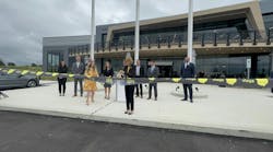 Marki Huston, Viega North America CEO, cuts the ribbon, officially opening the new Ohio manufacturing plant and training facility. Marki Huston, Viega North America CEO, cuts the ribbon, officially opening the new Ohio manufacturing plant and training facility.