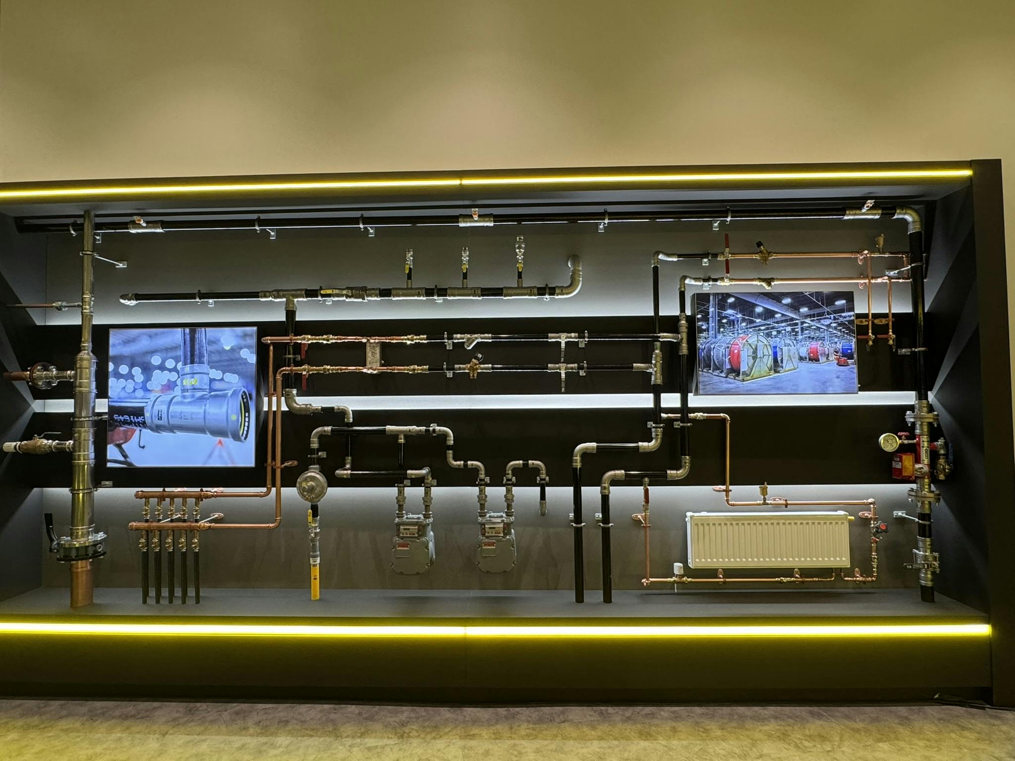 A peek at one of the displays inside the new Viega North America Ohio facility.