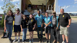 Members of the Sonnhalter team with Habitat for Humanity volunteers.