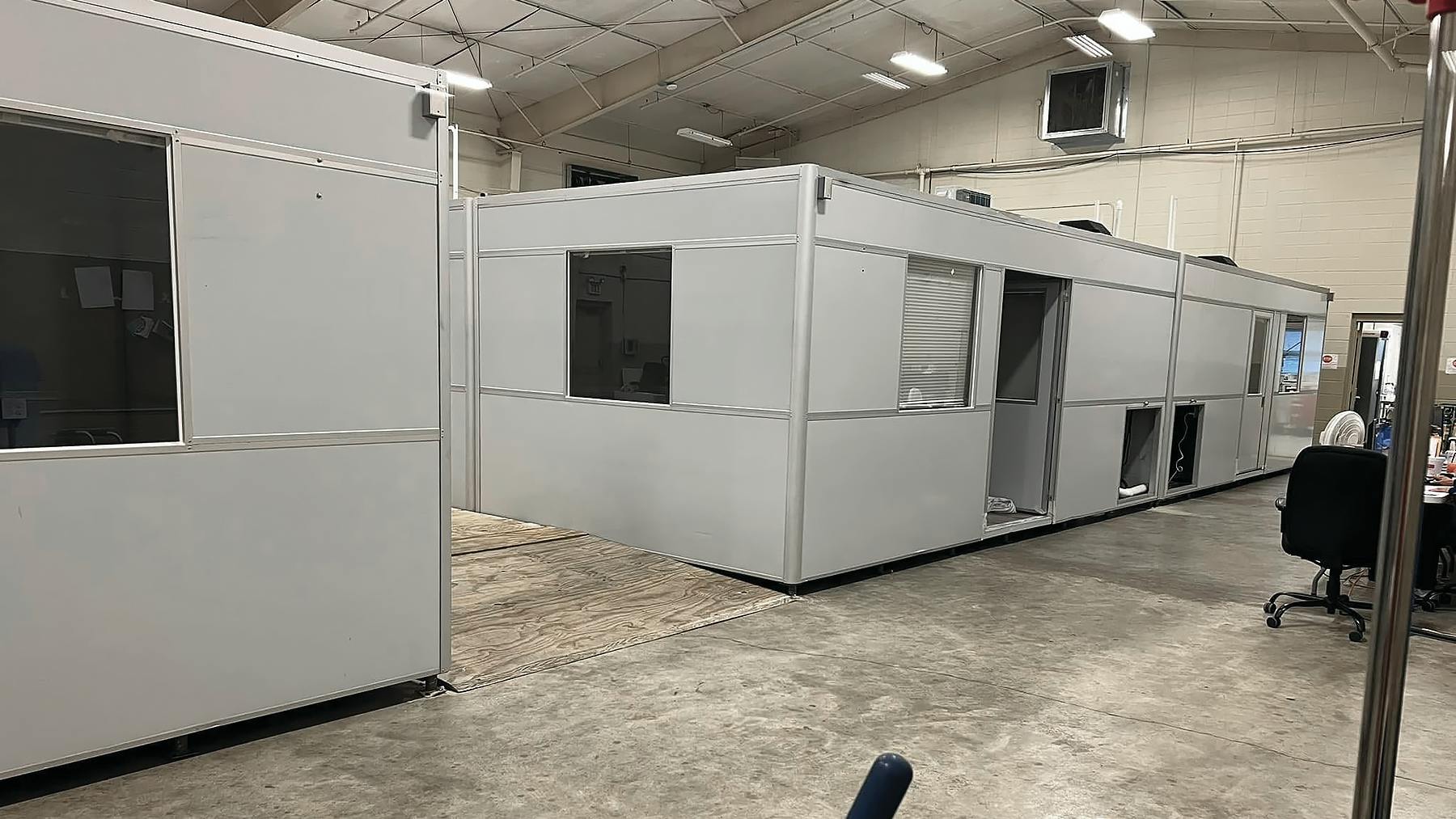 Guardian Booth provided modular patient rooms for a FEMA-funded community center retrofit, serving as a temporary hospital after devastating tornadoes in 2020.