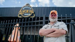 Carey Bringle in front of the Smoking Oasis. Carey Bringle in front of the Smoking Oasis.