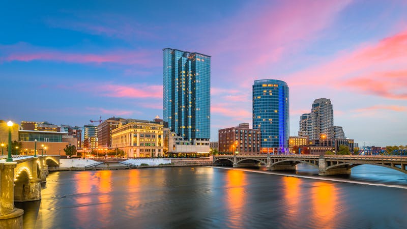 skyline of Grand Rapids, Michigan
