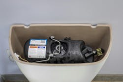 A Flushmate pressure-assist system. A Flushmate pressure-assist system.